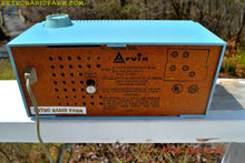 画像をギャラリービューアに読み込む, SOLD - Apr 10, 2016 - WEDGEWOOD BLUE Retro Jetsons Vintage 1965 Arvin Model 53R05 AM Tube Clock Radio Works Great Looks Great! - [product_type} - Arvin - Retro Radio Farm