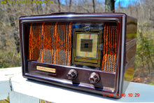 Load image into Gallery viewer, SOLD! - Dec. 13, 2017 - RARE 1949 CONSTELLATION Model 1135 AM Swirly Brown Bakelite Tube Radio Totally Restored! - [product_type} - Constellation - Retro Radio Farm