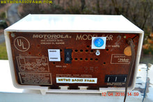 Load image into Gallery viewer, SOLD! - Apr 13, 2016 - BLUETOOTH MP3 READY - Alpine White Retro Jetsons 1958 Motorola Model 56R Tube AM Clock Radio Totally Restored! - [product_type} - Motorola - Retro Radio Farm