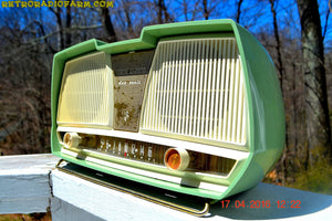 SOLD! - Dec. 8, 2017 - SAGE GREEN Wonder Mid Century Retro Antique 1959 Rogers Majestic AM Vacuum Tube Radio Totally Restored! - [product_type} - Philips - Retro Radio Farm