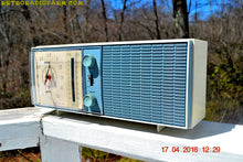 画像をギャラリービューアに読み込む, SOLD! - May 4, 2016 - SLATE BLUE Mid Century Antique Retro Vintage 1963 RCA Victor Model RGS19A AM/FM Tube Clock Radio Works Great! - [product_type} - RCA Victor - Retro Radio Farm