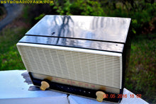 Charger l&#39;image dans la galerie, SOLD! - Sept 28, 2016 - BLUETOOTH MP3 READY - Black and White Retro Jetsons Vintage 1954 RCA Victor Model X212 AM Tube Radio Works Great! - [product_type} - RCA Victor - Retro Radio Farm
