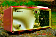 Charger l&#39;image dans la galerie, SOLD! - Aug 30, 2016 - BUBBLE Gum Pink and White Emerson Model 883 Series B Tube AM Clock Radio Mid Century Rare Color Sounds Great! - [product_type} - Emerson - Retro Radio Farm