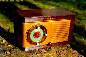 SOLD! - May 24, 2016 - BLUETOOTH MP3 READY - Art Deco 1952 General Electric Model 66 AM Brown Bakelite Tube Clock Radio Totally Restored! - [product_type} - General Electric - Retro Radio Farm