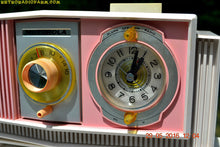Charger l&#39;image dans la galerie, SOLD! - May 30, 2016 - BLUETOOTH MP3 READY - Cotton Candy Pink Retro Jetsons 1963 Motorola Model C19P23 Tube AM Clock Radio Totally Restored! - [product_type} - Motorola - Retro Radio Farm