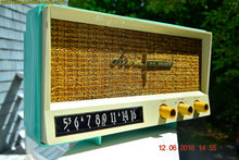 Load image into Gallery viewer, SOLD! - Aug 15, 2016 - BLUETOOTH MP3 READY - AQUAMARINE BLUE Retro Jetsons Vintage 1959 Arvin 2585 AM Tube Radio WORKS! - [product_type} - Arvin - Retro Radio Farm