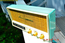 Charger l&#39;image dans la galerie, SOLD! - Aug 15, 2016 - BLUETOOTH MP3 READY - AQUAMARINE BLUE Retro Jetsons Vintage 1959 Arvin 2585 AM Tube Radio WORKS! - [product_type} - Arvin - Retro Radio Farm