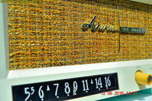 Load image into Gallery viewer, SOLD! - Aug 15, 2016 - BLUETOOTH MP3 READY - AQUAMARINE BLUE Retro Jetsons Vintage 1959 Arvin 2585 AM Tube Radio WORKS! - [product_type} - Arvin - Retro Radio Farm