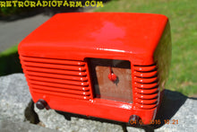 Load image into Gallery viewer, SOLD! - July 4, 2016 - BLUETOOTH MP3 Ready - LIPSTICK RED Vintage Deco Retro 1948 Philco Transitone 48-200 AM Bakelite Tube Radio Works! - [product_type} - Philco - Retro Radio Farm