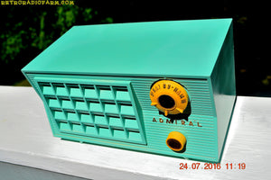 SOLD! - Aug 7, 2016 - BLUETOOTH MP3 Ready - Pistachio Green Antique Mid Century Vintage 1955 Admiral 5R3 AM Tube Radio Sounds Great! - [product_type} - Admiral - Retro Radio Farm