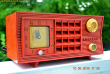 Charger l&#39;image dans la galerie, SOLD! - Oct 19, 2016 - BLUETOOTH MP3 Ready - Original Factory Cimarron Red Admiral Model 5S35N AM Tube Radio - [product_type} - Admiral - Retro Radio Farm