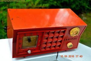 SOLD! - Oct 19, 2016 - BLUETOOTH MP3 Ready - Original Factory Cimarron Red Admiral Model 5S35N AM Tube Radio - [product_type} - Admiral - Retro Radio Farm