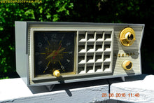 Charger l&#39;image dans la galerie, SOLD! - Nov 5, 2016 - BLUETOOTH MP3 Ready - RARE Thunderstorm Grey And White Admiral Model 5G49N AM Tube Radio Retro Mid Century Vintage Near Mint! - [product_type} - Admiral - Retro Radio Farm