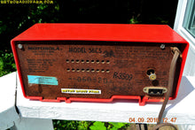 Load image into Gallery viewer, SOLD! - Oct 25, 2016 - CARDINAL Red Retro Jetsons 1957 Motorola Model 56CS34 Tube AM Clock Radio Totally Restored! - [product_type} - Motorola - Retro Radio Farm