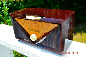 SOLD! - Oct 16, 2016 - ROCKABILLY Retro Vintage 1954 Silvertone Model 3001 AM Tube Radio Works Great!