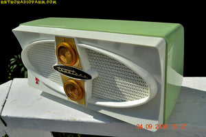 SOLD! - Jan 22, 2017 - COOL MINT Green 1959 Truetone Western Auto Model DC 2052A AM Tube Radio - [product_type} - Truetone - Retro Radio Farm