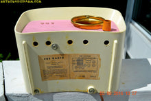 Load image into Gallery viewer, SOLD! - Oct 15, 2016 - SO JETSONS LOOKING Retro Vintage Pink and Black 1959 CBS Model 2160 AM Tube Radio So Cute! - [product_type} - Travler - Retro Radio Farm