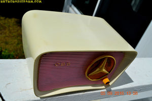 SOLD! - Oct 15, 2016 - SO JETSONS LOOKING Retro Vintage Pink and Black 1959 CBS Model 2160 AM Tube Radio So Cute! - [product_type} - Travler - Retro Radio Farm