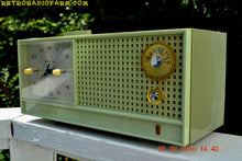 Charger l&#39;image dans la galerie, SOLD! - June 15, 2017 - AVOCADO Mid Century Retro Jetsons Vintage 1962 Zenith H519F AM Tube Clock Radio Works Great! - [product_type} - Zenith - Retro Radio Farm
