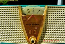 Charger l&#39;image dans la galerie, SOLD! - Dec 13, 2016 - ABSOLUTELY TURQUOISE Twin Speaker Retro Vintage 1959 Philco Model E-816-124 AM Tube Radio Totally Restored! - [product_type} - Philco - Retro Radio Farm