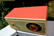 Charger l&#39;image dans la galerie, SOLD! - Jan 25, 2017 - CORAL PINK and White Mid Century Retro 1959 Admiral Model 3012A Tube AM Radio Totally Restored! - [product_type} - Admiral - Retro Radio Farm