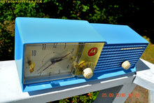 Charger l&#39;image dans la galerie, SOLD! - Dec 15, 2016 - CORNFLOWER BLUE Bi-level Retro Jetsons 1957 Motorola 57CD Tube AM Clock Radio Some Issues - [product_type} - Motorola - Retro Radio Farm