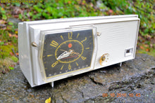 Charger l&#39;image dans la galerie, SOLD! - Sept 20, 2017 - PAPER WHITE Mid Century Retro RCA Victor C-4E Clock Radio 1959 Tube AM Clock Radio Works Great! - [product_type} - RCA Victor - Retro Radio Farm