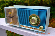 Load image into Gallery viewer, SOLD! - Nov 26, 2017 - BLUE ON BLUE BEAUTY Motorola C18B Clock Radio 1962 Tube AM Clock Radio Totally Restored! Rare! - [product_type} - Motorola - Retro Radio Farm