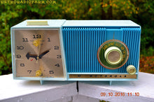 Charger l&#39;image dans la galerie, SOLD! - Nov 26, 2017 - BLUE ON BLUE BEAUTY Motorola C18B Clock Radio 1962 Tube AM Clock Radio Totally Restored! Rare! - [product_type} - Motorola - Retro Radio Farm