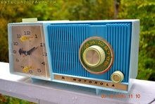 Load image into Gallery viewer, SOLD! - Nov 26, 2017 - BLUE ON BLUE BEAUTY Motorola C18B Clock Radio 1962 Tube AM Clock Radio Totally Restored! Rare! - [product_type} - Motorola - Retro Radio Farm