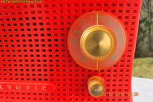 画像をギャラリービューアに読み込む, SOLD! - Dec 10, 2017 - SCARLET Red Mid Century Retro Jetsons 1959 Olympic Model 407 Tube AM Radio Works Great! - [product_type} - Olympic - Retro Radio Farm
