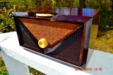 SOLD! - Nov 30, 2017 - ROCKABILLY Retro Vintage 1954 Silvertone Model 3001 AM Tube Radio Works Great!
