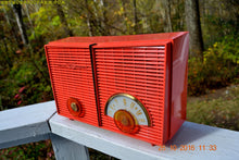 Load image into Gallery viewer, SOLD! - Oct 28, 2016 - WACKY LOOKING Coral Mid Century Retro Jetsons Vintage 1957 Philco H826-124 AM Tube Radio Works Great! - [product_type} - Philco - Retro Radio Farm