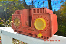 Load image into Gallery viewer, SOLD! - Oct 28, 2016 - ROSE PINK Retro Jetsons 1954 Stewart Warner Model 9187-J Tube AM Clock Radio Sounds Great! - [product_type} - Admiral - Retro Radio Farm