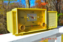 Load image into Gallery viewer, SOLD! - Feb 8, 2017 - AUTUMN GOLD Retro Jetsons 1959 Admiral 296 Tube AM Clock Radio Sounds Great! Rare Color! - [product_type} - Admiral - Retro Radio Farm