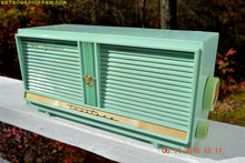 Load image into Gallery viewer, SOLD! - Sept 1, 2017 - PISTACHIO GREEN BLASTER Twin Speaker Retro Vintage 1959 Truetone Model 2857 AM Tube Radio Hard Rocker! - [product_type} - Truetone - Retro Radio Farm