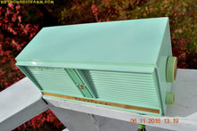 Load image into Gallery viewer, SOLD! - Sept 1, 2017 - PISTACHIO GREEN BLASTER Twin Speaker Retro Vintage 1959 Truetone Model 2857 AM Tube Radio Hard Rocker! - [product_type} - Truetone - Retro Radio Farm