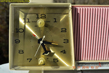 Load image into Gallery viewer, SOLD!- Dec 15, 2016 - DAISY PINK and Beige Motorola C18 Clock Radio 1963 Tube AM Clock Radio Totally Restored! Rare! - [product_type} - Motorola - Retro Radio Farm