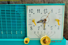 Load image into Gallery viewer, SOLD! - Nov 14, 2017 - REAL TEAL DEAL Mid-Century Retro Vintage 1959 Philco Model F-752-124 AM Tube Clock Radio Totally Restored! - [product_type} - Philco - Retro Radio Farm