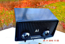 Load image into Gallery viewer, SOLD! - Dec 4, 2016 - GLOSS BLACK Mid Century Vintage Antique 1957 Motorola 56R AM Tube Radio Works Great! - [product_type} - Motorola - Retro Radio Farm