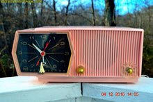 画像をギャラリービューアに読み込む, SOLD! - Dec. 8, 2016 - PRINCESS PINK Mid Century Retro RCA Victor C-51F Clock Radio 1959 Tube AM Clock Radio Sounds Great! - [product_type} - RCA Victor - Retro Radio Farm