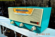 Load image into Gallery viewer, SOLD! - Mar 30, 2017 - AQUAMARINE AM/FM Retro Vintage Mid Century Olympic Model FM-15 Tube Radio Rare, Functional and Near Mint Condition! - [product_type} - Olympic - Retro Radio Farm