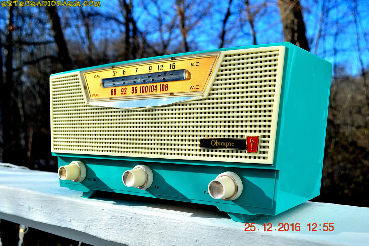 SOLD! - Mar 30, 2017 - AQUAMARINE AM/FM Retro Vintage Mid Century ...