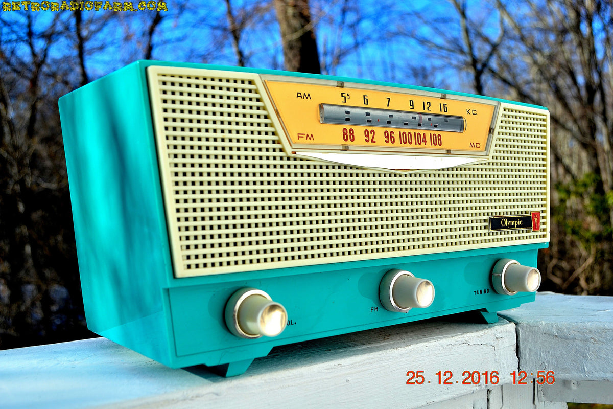 SOLD! - Mar 30, 2017 - AQUAMARINE AM/FM Retro Vintage Mid Century ...
