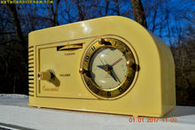 Charger l&#39;image dans la galerie, SOLD! - Jan 29, 2017 - IVORY and GOLD Golden Age Art Deco 1948 Continental Model 1600 AM Tube Clock Radio Totally Restored! - [product_type} - Continental - Retro Radio Farm