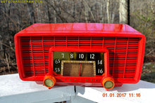 Charger l&#39;image dans la galerie, SOLD! - Jan 8, 2017 - CARDINAL RED Retro Space Age 1955 Sylvania Model 518 Tube AM Radio Excellent Condition! - [product_type} - Sylvania - Retro Radio Farm