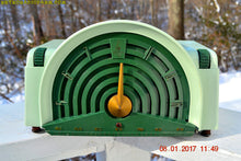 Load image into Gallery viewer, SOLD! - Nov 3, 2017 - GREEN BANDSHELL Mid Century Retro Vintage Antique 1954 Emerson Model 744 Series B Tube AM Radio Looks Great! - [product_type} - Emerson - Retro Radio Farm