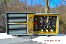 Load image into Gallery viewer, SOLD! - Mar 16, 2017 - SLATE BLUE Retro Jetsons Vintage 1959 Motorola Model 66C AM Tube Clock Radio Works Great! - [product_type} - Motorola - Retro Radio Farm