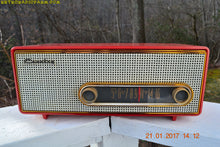 Charger l&#39;image dans la galerie, SOLD! - Mar 6, 2017 - TORCH RED Mid Century 1959 Crosley Ranchero T-60 RD AM Tube Radio NEAR MINT Quality Construction Sounds Great! - [product_type} - Crosley - Retro Radio Farm