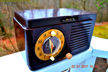 Load image into Gallery viewer, SOLD! - Jan 30, 2017 - BLUETOOTH MP3 READY - Art Deco 1951 General Electric Model 512F AM Brown Bakelite Tube Clock Radio Pristine! - [product_type} - General Electric - Retro Radio Farm